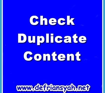 Check Duplicate Content