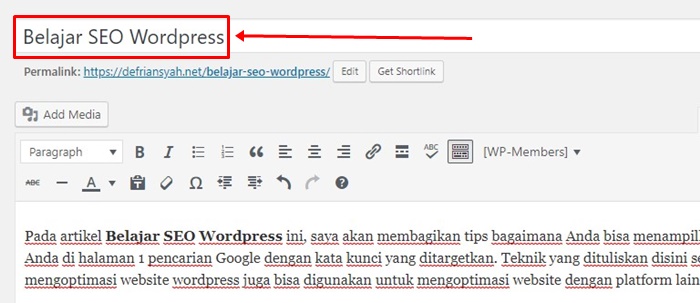 Belajar Seo Wordpress Untuk Pemula 2978