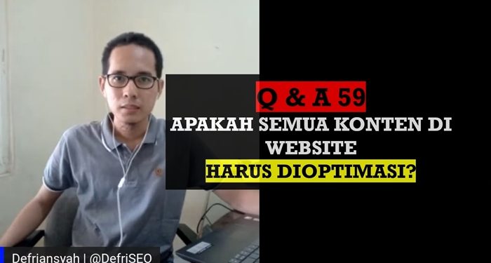 Apakah Semua Konten di Website Harus dioptimasi