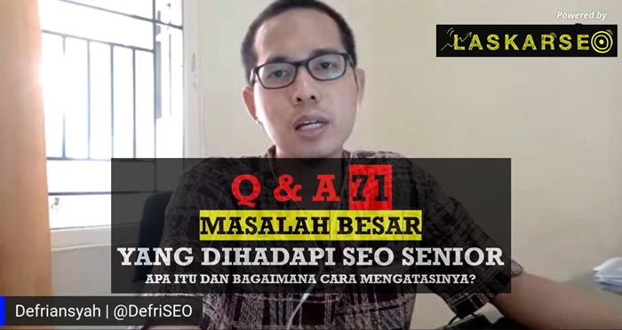 Masalah Besar SEO Senior