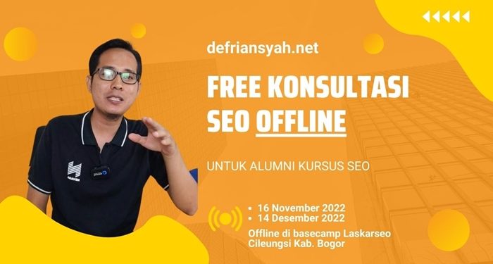 Jadwal Konsultasi SEO Alumni November 2022